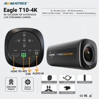 Caméra de diffusion en direct AVMATRIX Eagle T10-4K 4K avec zoom optique 10x, autofocus TOF, HDMI, USB-C pour YouTube, Facebook, Zoom