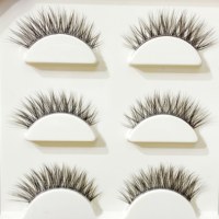 Fournitures de faux cils courts pour cils synthétiques faits main effet vison, pack fournisseur, vente en gros, fibre synthétique, bande russe, végan