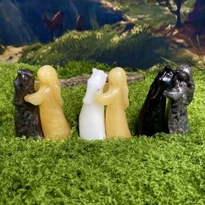Figura Decorativa de Cristal Natural Tallada a Mano, Niña y <span class=keywords><strong>Perro</strong></span>, Niña y Caballo, 2 Estilos, Artesanía Reiki, Decoración para el Hogar, Regalo - Product Image 4