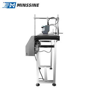 Impresora de inyección de tinta industrial térmica TIJ, utilizada para la impresión por lotes de códigos QR Fechas Máquina de codificación de código de barras con transportador - Product Image 5