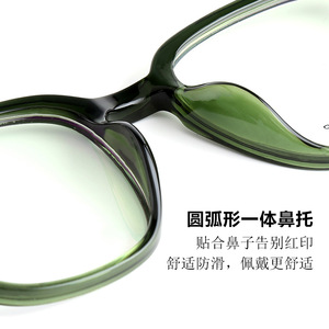 Montures de lunettes carrées Tr90 avec branches en titane, légères, unisexes, pour verres correcteurs, taille moyenne M8052 - Product Image 3