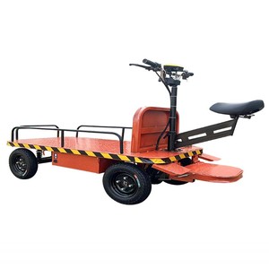 Melhor Preço Carro de Transporte Elétrico Plataforma Plana Carrinho de Palete Elétrico de 4 Rodas com Bateria - Product Image 6