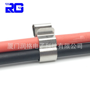 Clip de câble en acier inoxydable en forme de C pour fixation de câbles photovoltaïques 4 mm² - Product Image 1