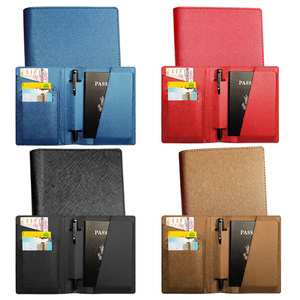 <span class=keywords><strong>Porte</strong></span>-stylo multi-emplacements en cuir PU effet huile, version coréenne, étui <span class=keywords><strong>de</strong></span> passeport tendance, cadeau promotionnel - Product Image 2