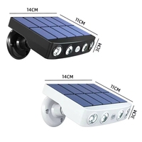 Lampes solaires de sécurité puissantes à 4 LED IP65, décoration extérieure, capteur de mouvement, 3 modes, lampe de rue étanche, mur, travail de nuit, jardin