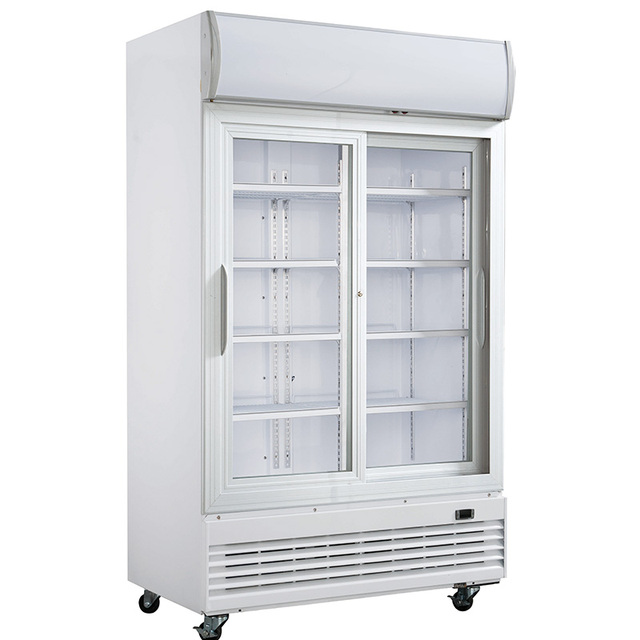 Factory Direct Commercial Display Upright Fridge Freezer Glass Door Soft Drink Display Refrigerators showcase Hotel