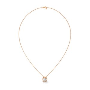 Bijoux sophistiqués en diamants cultivés en laboratoire, pendentif en or rose avec un design raffiné et une brillance de diamant éclatante - Product Image 3