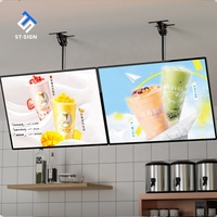Boîtes lumineuses LED ultra-minces étanches pour extérieur, personnalisées en aluminium et verre, WorkmanSign Magnetic A1 A2 A3 A4