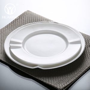 Usine minimaliste à haute température plats de salle à manger en gros assiette ronde plate en porcelaine Oem pour restaurant - Product Image 2