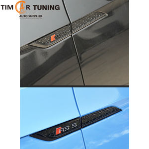 Emblema Lateral para Coche, Emblema Negro Estilo RS/S para Modelos A5/S5 B9 2017-2024, Emblemas Laterales Negros RS/S - Product Image 6