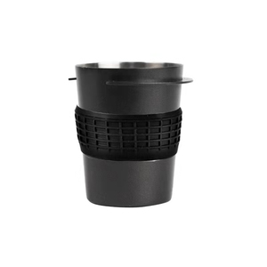 58mm tazza dosatrice per caffè tazza in polvere con cintura in Silicone utensili per caffè Espresso in acciaio inossidabile per portafiltro