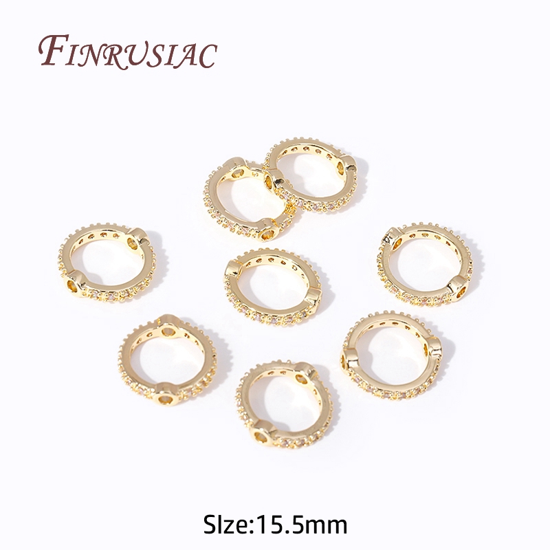 18k gold plated-15.5mm