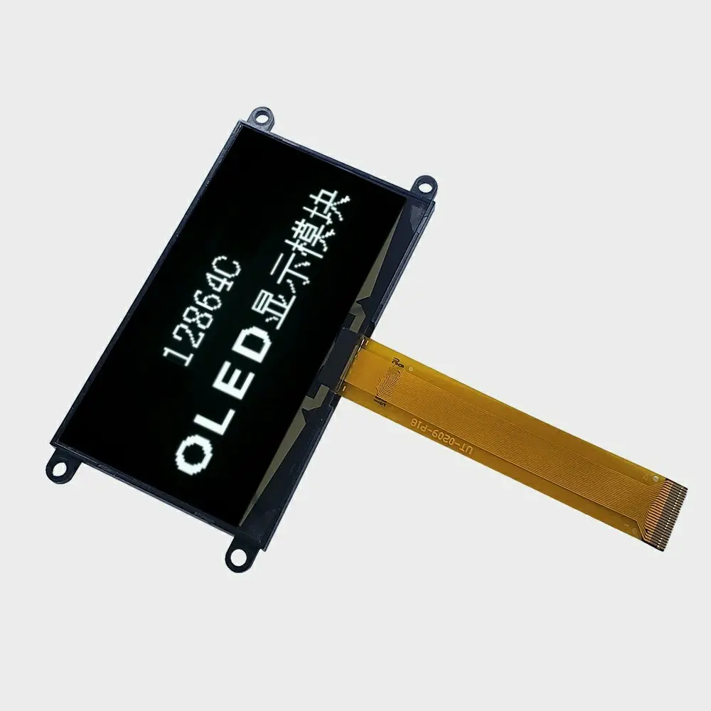 2.7 inch oled display 128 x transflective display spi i2c interface for graphic 128x64 lcd white character 3.3V power supply