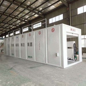 <span class=keywords><strong>Station</strong></span> de ravitaillement en conteneurs standard 20 pieds 40 pieds avec réservoir de stockage à double paroi en acier et distributeur de carburant Neuf - Product Image 2