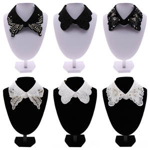 Moda cuello diseño suéter decoración hecho a mano desmontable mujeres cuello falso - Product Image 2