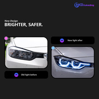Phare avant de style automobile pour BMW Série 3 F30 F35, phare LED 2013-2018, lentille de projecteur haute puissance, signal dynamique DRL, pièces automobiles