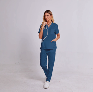 उच्च गुणवत्ता वाली गंध पेशेवर डॉक्टर स्पा यूनिफॉर्म वाटरप्रूफ सेट मेडिकल महिलाओं की वर्दी मेडिकल नर्सिंग मेडिकल सेट - Product Image 3