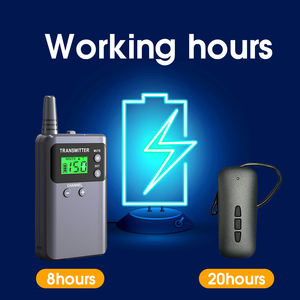 Système de guide touristique sans fil Whisper 2.4G faible <span class=keywords><strong>consommation</strong></span> pour l'interprétation simultanée Conférence enseignement longue endurance - Product Image 4