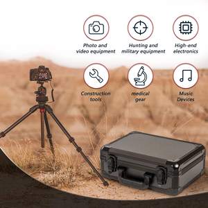 Échantillon gratuit Boîte de rangement étanche personnalisée avec poignée et fermeture éclair pour montre électronique Coque rigide avec mousse EVA - Product Image 5