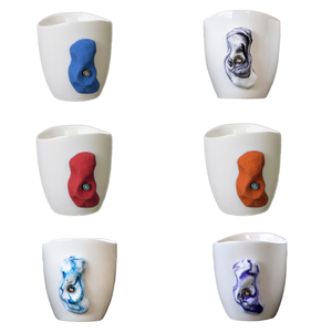 Tasse d'escalade en céramique Tasse d'escalade avec pincement Tasse d'escalade en porcelaine de qualité supérieure personnalisée colorée créative minimaliste - Product Image 1