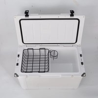Glacière isotherme FEIYA 78L robuste en plastique rotomoulé LLDPE+PU, moderne, à roulettes, étanche, anti-fuite et écologique