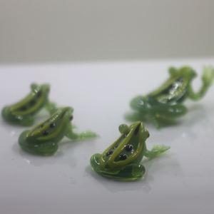 細かな手作りランプワークムラノガラスカエル置物プレミアムガラス工芸品 - Product Image 2