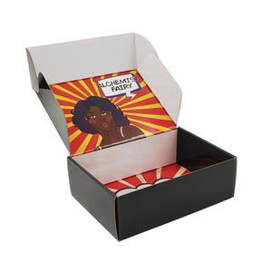Packaging Boxes New Eco Friendly Custom Logo Printed Black Mailer Box Durable Clothing Gift Shoes Paper Packaging Cardboard Shipping Boxes