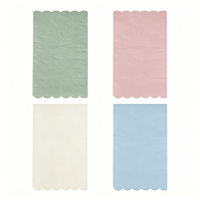 Servilletas de Papel Rectangulares Desechables de Color Sólido, 40x33cm Desplegadas, Servilletas Lisas para Decoración de Mesa de Boda y Fiesta
