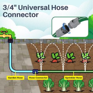 <span class=keywords><strong>Tubo</strong></span> <span class=keywords><strong>Irrigazione</strong></span> con Fori 50FT, <span class=keywords><strong>Tubo</strong></span> da Giardino Resistente, Sistema di <span class=keywords><strong>Irrigazione</strong></span> ad Alta Efficienza per Prato e Giardino - Product Image 5