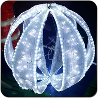 Lumières LED sphériques en cristal pour l'aménagement paysager de Noël en extérieur, design personnalisé, étanches IP65, couleurs RGB, télécommande, 50000 heures