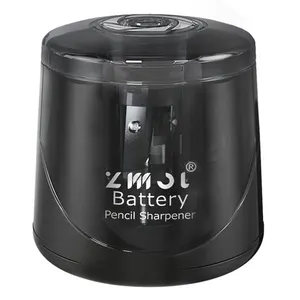 Portable Automatic Pencil Sharpener Battery Operated Black Electric Pencil Sharpener For Kids School Home