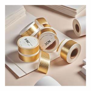 Lebel d'autocollant de logo de produit d'emballage cosmétique de feuille d'or de haute qualité - Product Image 6