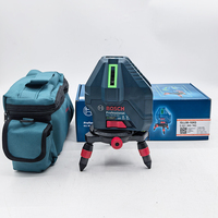 Niveau laser vert professionnel BOSCH GLL 50-15 XG, 5 lignes, 1 point de plomb, 15 m, auto-nivelant, IP54, mesure de ligne laser