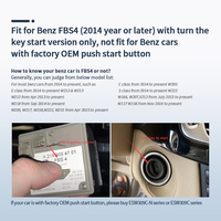 EASYGUARD llave inteligente PKE kit apto para Benz 2014 + FBS4 con llave de arranque solo entrada pasiva sin llave