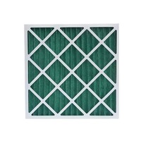 Filtre à air plissé en papier pour système CVC, pré-filtre primaire en fibre synthétique verte, élément filtrant anti-poussière pour climatisation