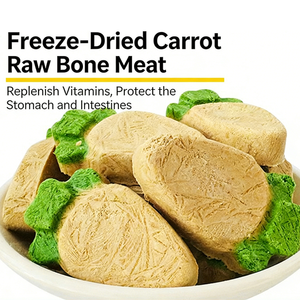 Assortiment <span class=keywords><strong>de</strong></span> friandises lyophilisées pour animaux <span class=keywords><strong>de</strong></span> compagnie : Cœur <span class=keywords><strong>de</strong></span> lapin, Carotte, Os <span class=keywords><strong>de</strong></span> viande crue, Friandises en forme <span class=keywords><strong>de</strong></span> patte <span class=keywords><strong>de</strong></span> chat pour chats et chiens - Product Image 3