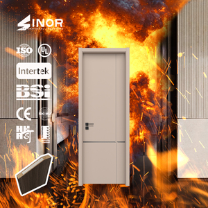 Surface finie de porte extérieure en fer forgé ignifuge de 3 heures pour chambre à coucher supermarché matériel de sortie de secours de viewport ignifuge - Product Image 1