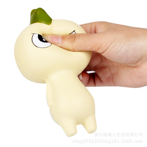 Pu Cartoon Character Soft Toy <b>Squishy</b> Stress Relief Fidget Toy For Kids Age 2 To 4 Years Unisex Gift Decor - Product Image 2