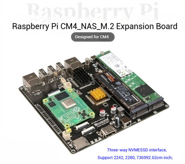 Raspberry Pi CM4-NAS 64-bit Linux Development Board 2.5G Network Card ...