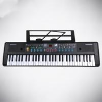 Piano numérique droit 61 touches pour enfants, avec microphone, coque composite noire, 4 kg, OEM M-SY-01 – Meilleures ventes