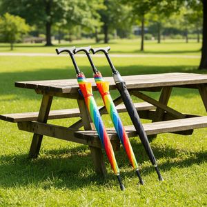 Parapluie bâton de marche réglable coupe-vent robuste et durable de 23 pouces, prix d'usine, pour personnes âgées - Product Image 4