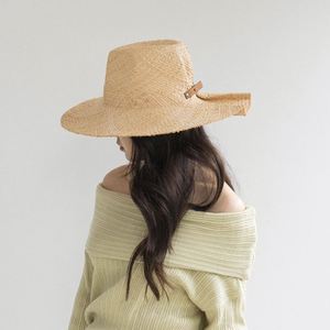Wholesale New Summer Fashion Women Raffia <b>Straw</b> Sun Hat Double Layer Pleated Belt Buckle Jazz <b>Fedora</b> Hat Beach <b>Straw</b> Hats - Product Image 6