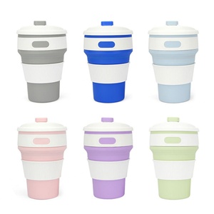 Bouteille d'eau pliable en silicone pour le sport, idéale pour le camping et les voyages en extérieur, personnalisable, vente en gros, pour cadeaux promotionnels - Product Image 1