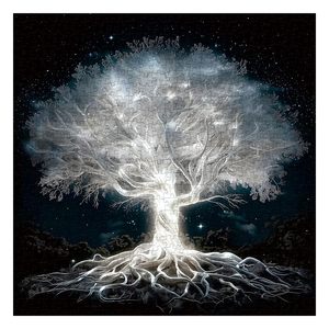 Casse-tête Arbre de vie lumineux personnalisé pour adultes 1000 pièces Puzzles fluorescents Puzzles difficiles pour adultes - Product Image 3
