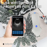 Sonde Doppler Wifi ZY-C6USB pour ophtalmologie, ultrasons oculaires pour nouveau-nés et animaux de compagnie, 8Mhz 11Mhz, micro-convexe, couleur, réutilisable, CF PW