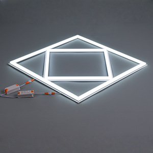 Panel de Luz <span class=keywords><strong>LED</strong></span> Cuadrado Empotrable 595 * 595mm, Luminaria Lineal de Marco Metálico para Empalme - Product Image 1