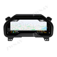 ZWNAV meteran kecepatan dasbor mobil Lcd, pengukur kecepatan Untuk Ford F150 2015-2020 dasbor Virtual kokpit layar 12.3 inci