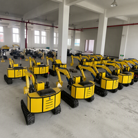 Mini-excavatrice pour enfants, manège de parc d'attractions, équipement de terrain de jeu extérieur pour enfants, jouet à piles 48V