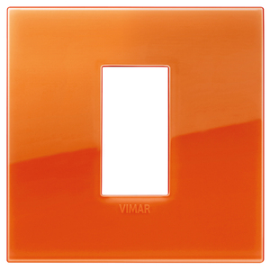 Interruptor de Pared Vimar Placca Classic 1M Reflex Naranja 9x9cm - Product Image 1