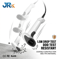 Escáner de Código de Barras JR Serie 720D, Lector Portátil USB 2D, Decodificación Rápida, CPU de 32 Bits, Plug and Play, para Uso en Comercios, Almacenes y Envíos